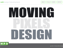 Tablet Screenshot of movingpixelsdesign.com